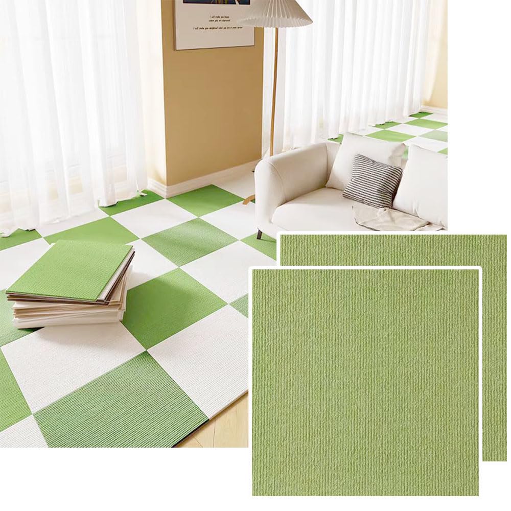 Amazon.co.jp: UXPRIN タイルカーペット 吸着 厚手4mm 30×30cm 20枚